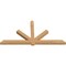 Ekena Millwork Kennewick Timber Gable Bracket, Western Red Cedar, 108"W x 54"H x 5 1/2"D x 5 1/2"F, 12/12 Pitch GBW108X54X0606KEN00SWR - alternate 4